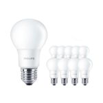 Voordeelpak 10x Philips Corepro LED Lamp E27 Peer Mat 8W 806lm - 827 Zeer Warm Wit | Vervangt 60W