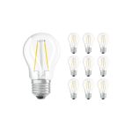 Voordeelpak 10x Osram Parathom Retrofit Classic LED E27 Kogel Filament Helder 1.5W 136lm - 827 Zeer Warm Wit | Vervangt 15W