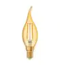 Osram Vintage 1906 LED E14 gebogen punt Kaars Filament Goud 1.5W 120lm - 824 Zeer Warm Wit | Vervangt 15W