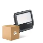 Voordeelpak 6x Ledvance LED Breedstraler Aluminium Zwart 41W 5500lm 100D - 830 Warm Wit | IP66 - Symmetrisch