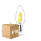Voordeelpak 10x Philips MASTER LED E14 Kaars Filament Helder 3.4W 470lm - 922-927 Dim To Warm | Beste Kleurweergave - Dimbaar - Vervangt 40W